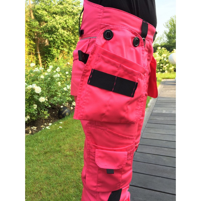 Pantalon femme multipoches PRO EXPERT II fushia