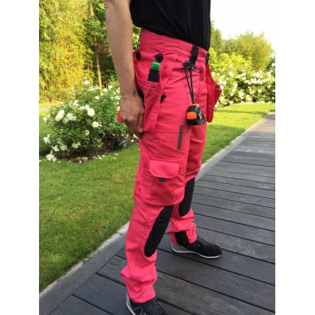 Pantalon femme multipoches PRO EXPERT II fushia Pantalon femme multipoches PRO EXPERT II fushia