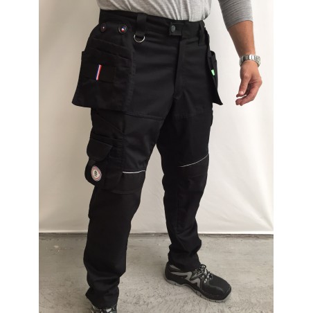 pantalon de travail PXIII AGA noir surpiqûres noires L'ARTISAN FRANÇAIS pantalon de travail PXIII AGA noir surpiqûres noires L'ARTISAN FRANÇAIS