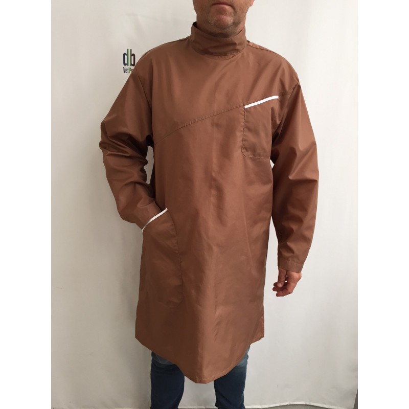 Blouse Manuel  en nylon tabac