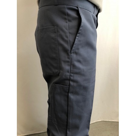 Pantalon de travail gris en majoritaire coton Pantalon de travail gris en majoritaire coton