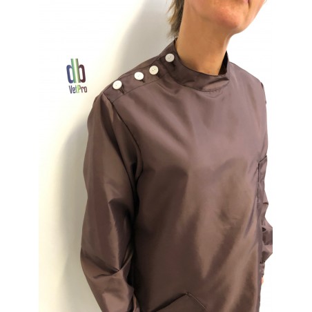 Blouse Angélique en nylon Marron Blouse Angélique en nylon Marron