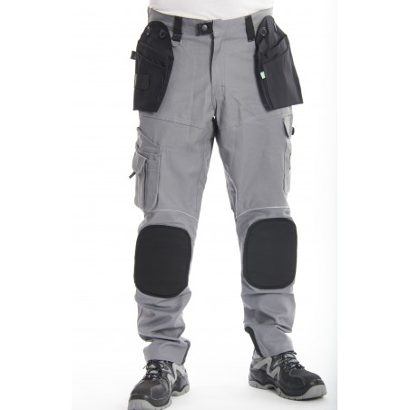 Pantalon de travail multipoches PRO EXPERT II gris Pantalon de travail multipoches PRO EXPERT II gris