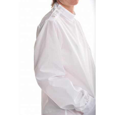 Blouse Angélique en nylon Blanc