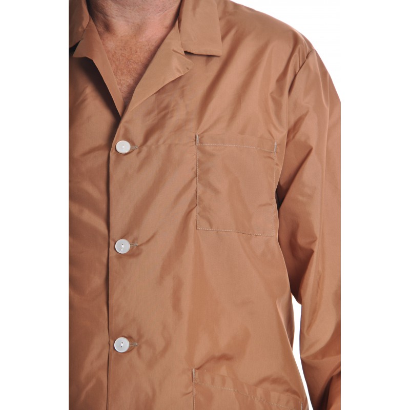 Blouse 22A100 en nylon Tabac Blouse 22A100 en nylon Tabac