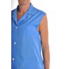 Blouse Amande en nylon Bleu Nattier