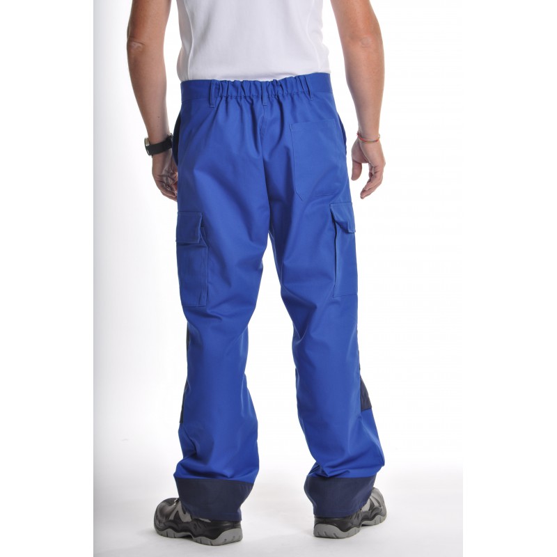 Pantalon de travail multipoches Bleu Bugatti