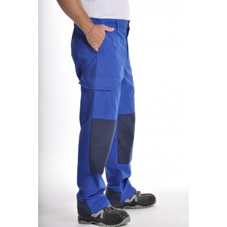 Pantalon de travail multipoches Bleu Bugatti