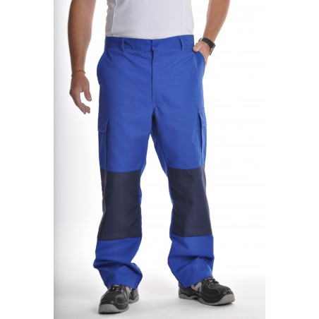 Pantalon de travail multipoches Bleu Bugatti