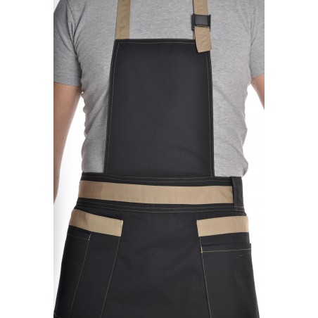 Tablier de cuisine mixte noir Tablier de cuisine mixte noir