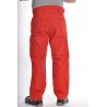 Pantalon Multipoches Rouge avec genouillères amovibles