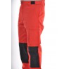 Pantalon Multipoches Rouge avec genouillères amovibles