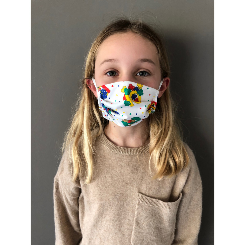 Kit de fabrication de 50 masques Enfants en tissu imprimé UNS catégorie 1