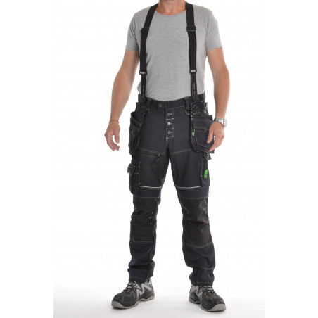 Pantalon de travail PXIV AGA marine avec bretelles Pantalon de travail PXIV AGA marine avec bretelles