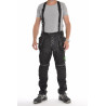 Pantalon de travail PXIV AGF noir avec bretelles