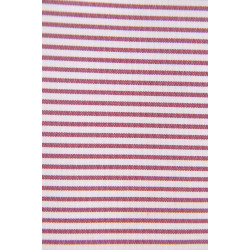 Tissu 1225 VT2, Popeline, 200g/m², Rayé bordeaux et blanc