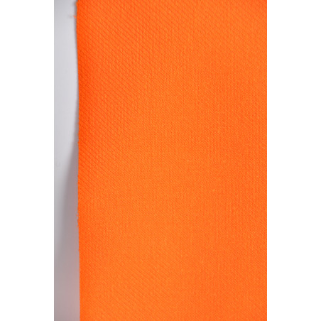Tissu Croisé Retors, 100% coton, 330g/m², Orange