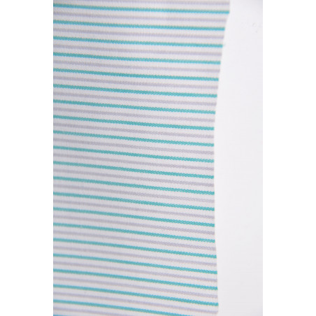 Tissu 1237, Popeline, 160g/m², Rayé vert gris blanc Tissu 1237, Popeline, 160g/m², Rayé vert gris blanc