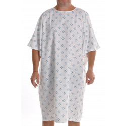 Chemise de malade imprimée UNIHA