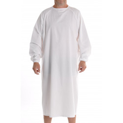 Surblouse médicale mixte blanche