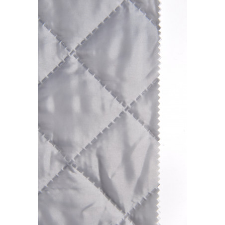 Matelassé sur Taffetas et Ouate, Double face, Carré 10x10 Gris Matelassé sur Taffetas et Ouate, Double face, Carré 10x10 Gris