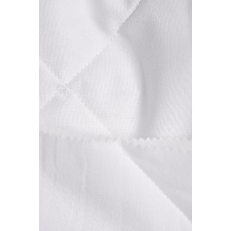 Matelassé Toile et Ouate Micro 304, Double face, Carré 10x10 Blanc
