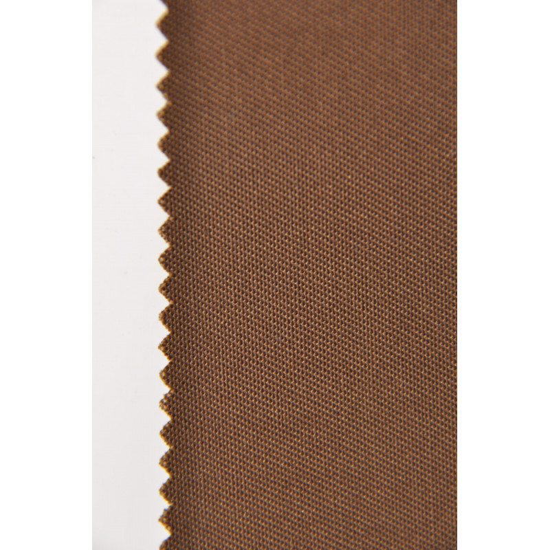 Tissu BASALT, Sergé majoritaire polyester, 245g/m², Marron