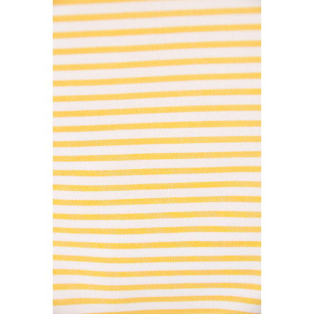 Tissu PROLIGNE, Popeline, 165g/m², Rayé jaune et blanc Tissu PROLIGNE, Popeline, 165g/m², Rayé jaune et blanc