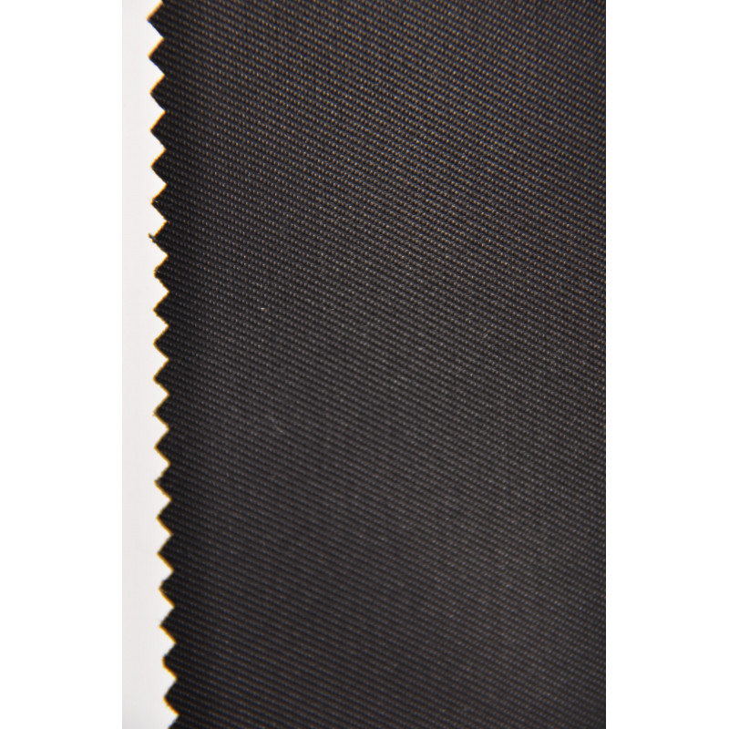 Tissu NB 1043 polymole, Sergé majoritaire polyester, 220g/m², Noir