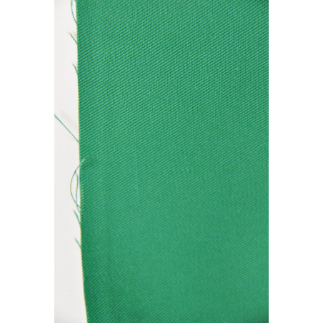 Tissu KG 308, Sergé majoritaire polyester, 245g/m², Vert vif