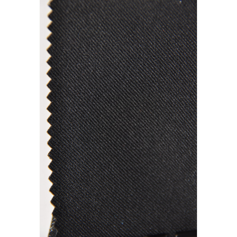 Tissu ABEILLE, Sergé polyester, 195g/m², Noir