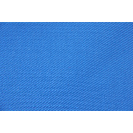 Tissu TOMBOY, Sergé majoritaire polyester, 245g/m², Bleu Azur