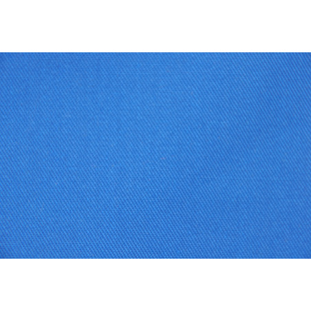 Tissu TOMBOY, Sergé majoritaire polyester, 245g/m², Bleu Azur Tissu TOMBOY, Sergé majoritaire polyester, 245g/m², Bleu Azur