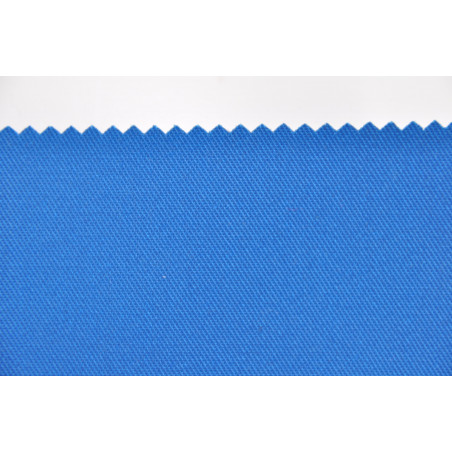 Tissu TOMBOY, Sergé majoritaire polyester, 245g/m², Bleu Azur