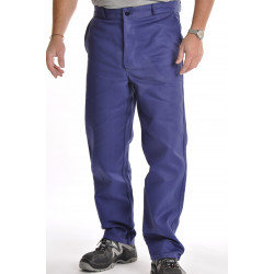 Pantalon de travail marine en coton