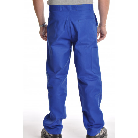 Achat Pantalon bleu de travail homme bugatti en coton pas cher - db