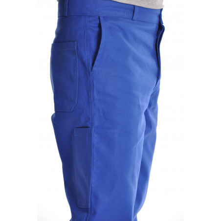 Achat Pantalon bleu de travail homme bugatti en coton pas cher - db