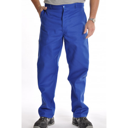 Achat Pantalon bleu de travail homme bugatti en coton pas cher - db