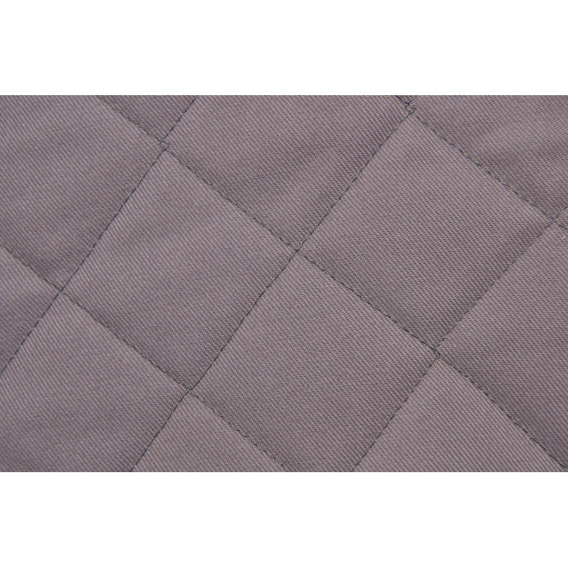 Matelassé sur SuperMAINE et Ouate, Simple face, Carré 5x5 Gris