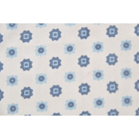 Tissu RENFORCE, Imprimé, 135g/m², Blanc à motif Square Gratté