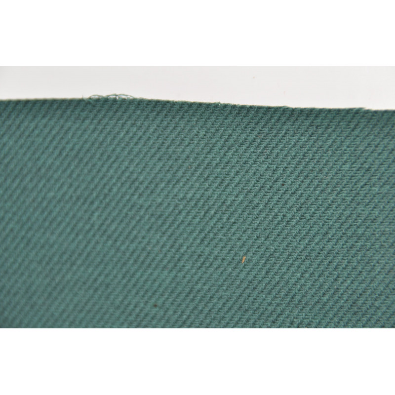 Tissu Croisé Retors, 100% coton, 330g/m², Vert forêt