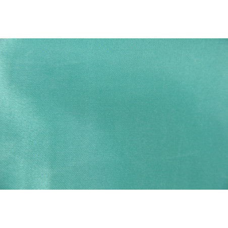 Tissu 09, Satin polyester, 95g/m², Vert lagon