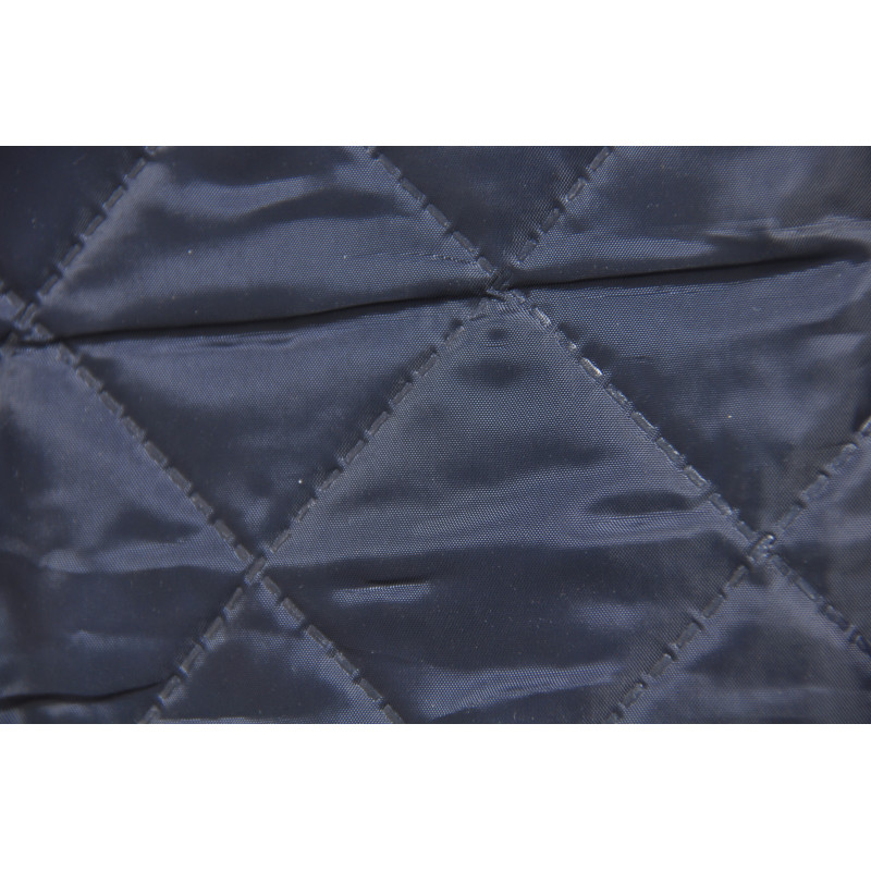 Matelassé sur Taffetas et Thermius, Simple face, Carré 5x5 Marine