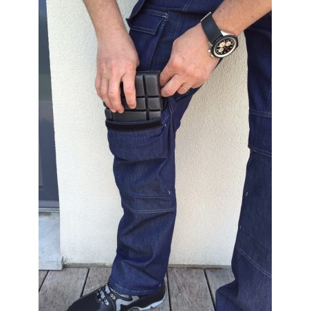 Pantalon de travail Homme en Jeans Bleu