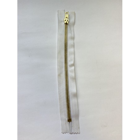 Fermeture à glissière blanche 20 cm Fermeture à glissière blanche 20 cm