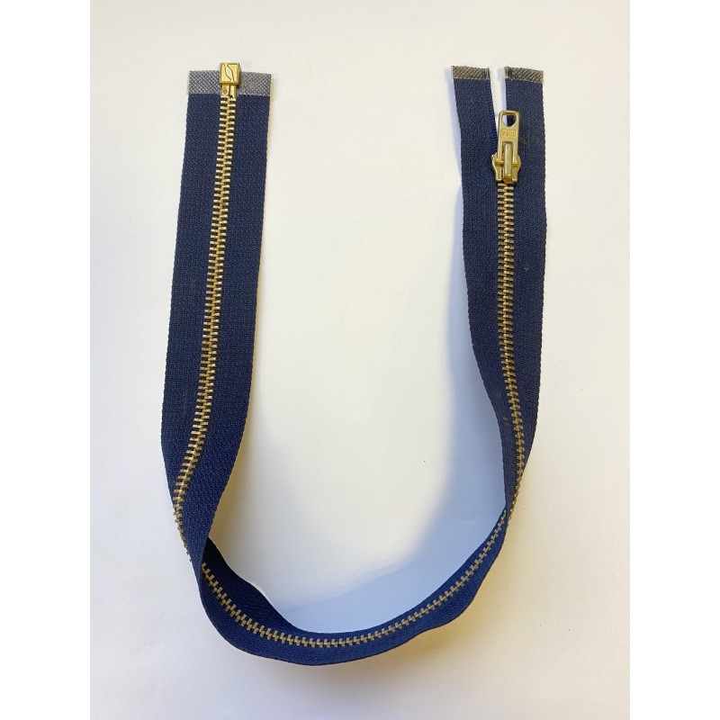 Fermeture à glissière métal séparable maille 6 marine 46 cm