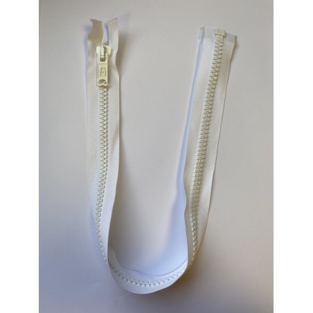 Fermeture à glissière blanche 60 cm Fermeture à glissière blanche 60 cm