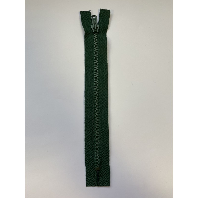 Fermeture à glissière injectée standard maille 4 verte 20 cm Fermeture à glissière injectée standard maille 4 verte 20 cm
