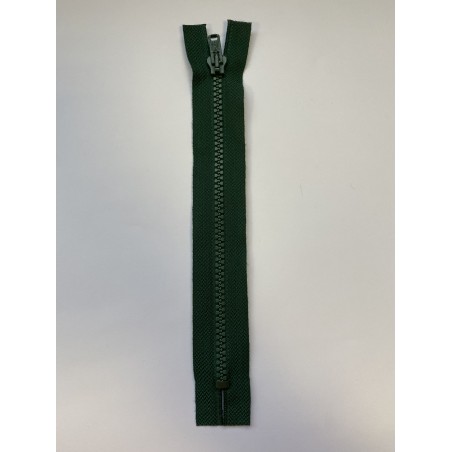 Fermeture à glissière injectée standard maille 4 verte 20 cm