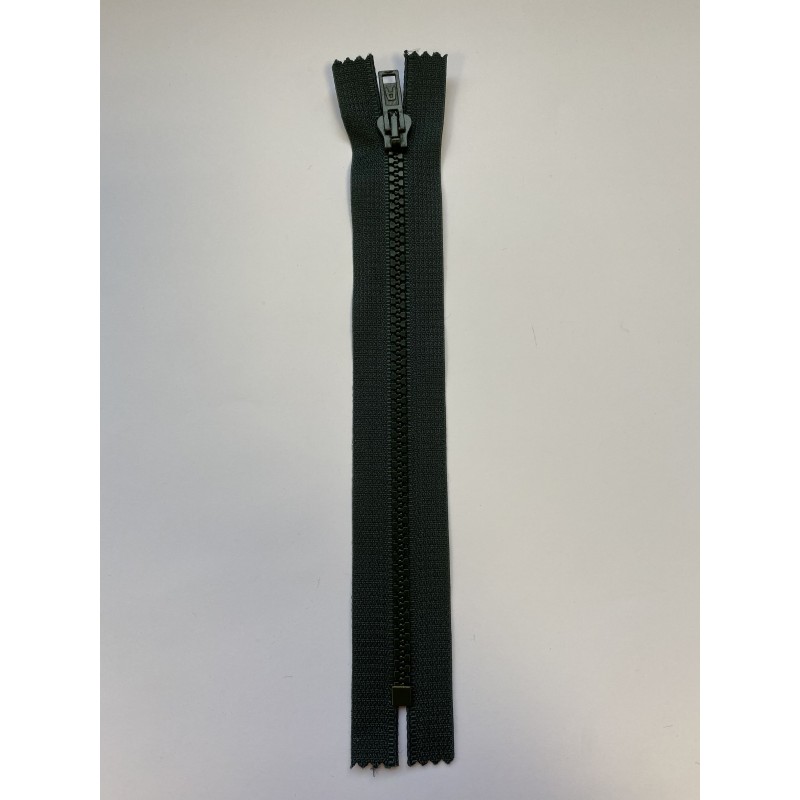 Fermeture à glissière injectée standard maille 4 verte 20 cm
